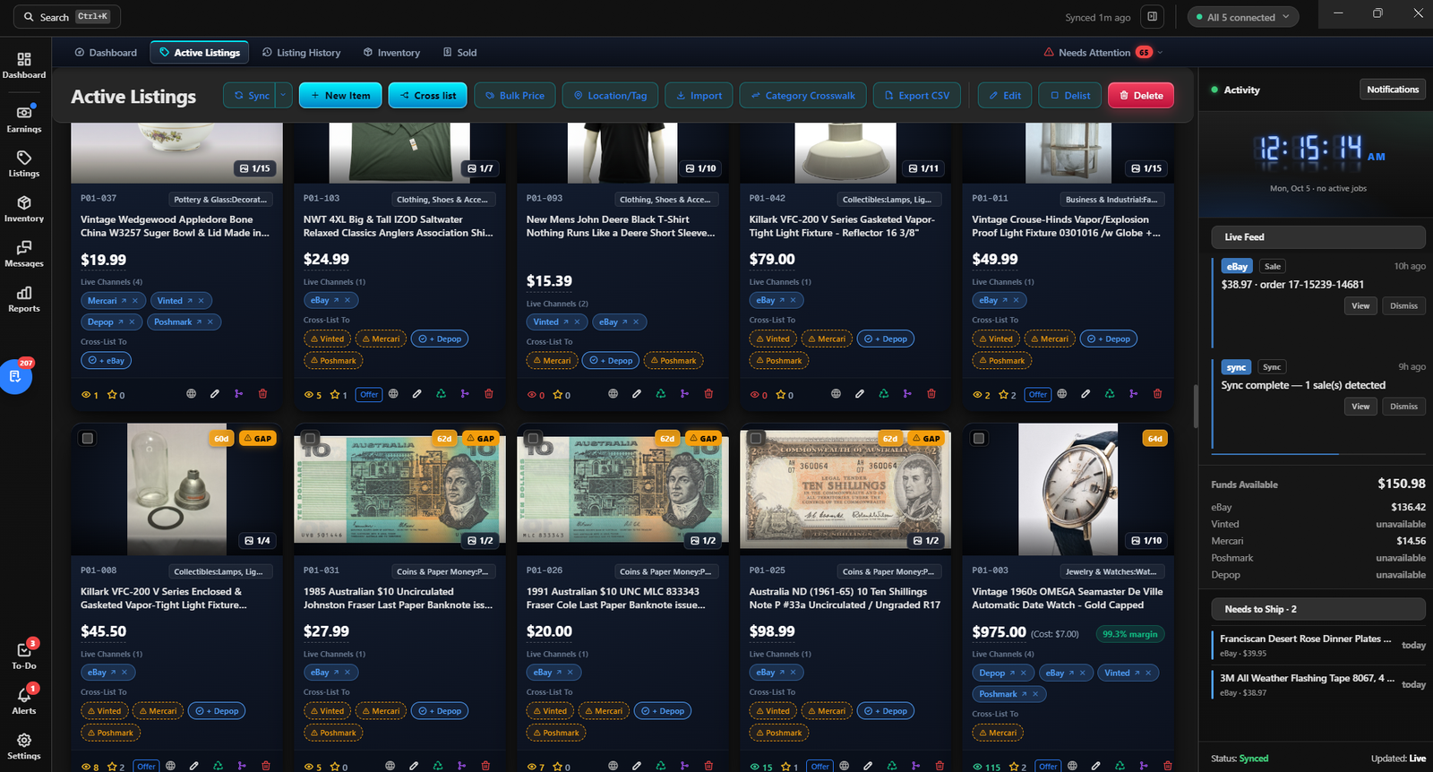 Active Listings Command Center