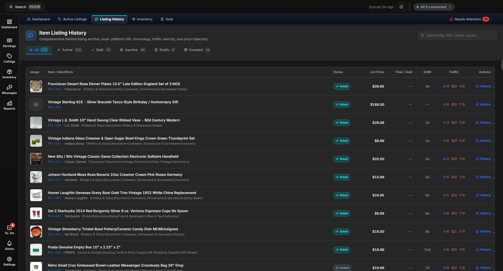 Item History Audit